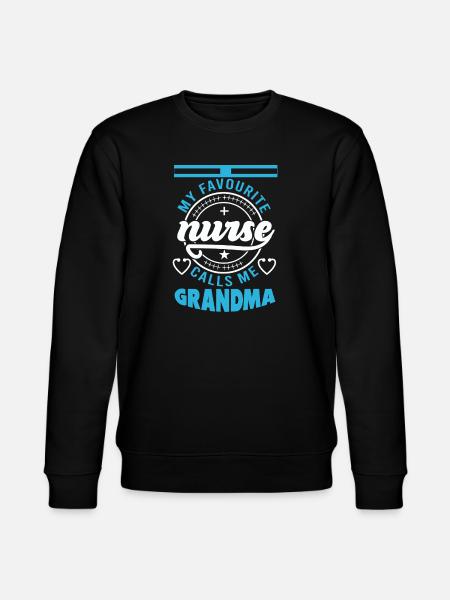 Stolze Krankenschwester Oma Geschenke - Stanley/Stella Unisex Bio-Sweatshirt CHANGER  - Schwarz
