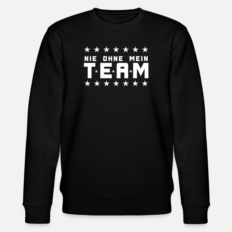 Mein Team - Stanley/Stella Unisex Bio-Sweatshirt CHANGER  - Schwarz
