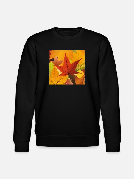 Herbstlaub - Stanley/Stella Unisex Bio-Sweatshirt CHANGER  - Schwarz