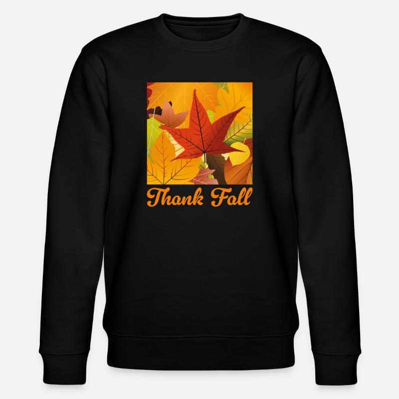 Thank Fall - Stanley/Stella CHANGER Unisex Organic Sweatshirt - black