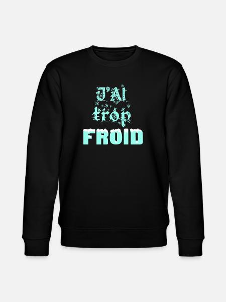 Winter Frost Typography - Sweat bio CHANGER Stanley/Stella Unisexe - noir