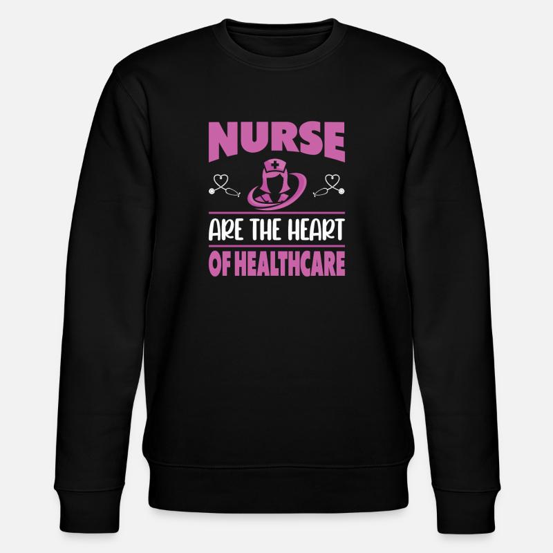 Funny Nurse Gifts Nursing Outfits - Stanley/Stella CHANGER Unisex Organic Sweatshirt - black