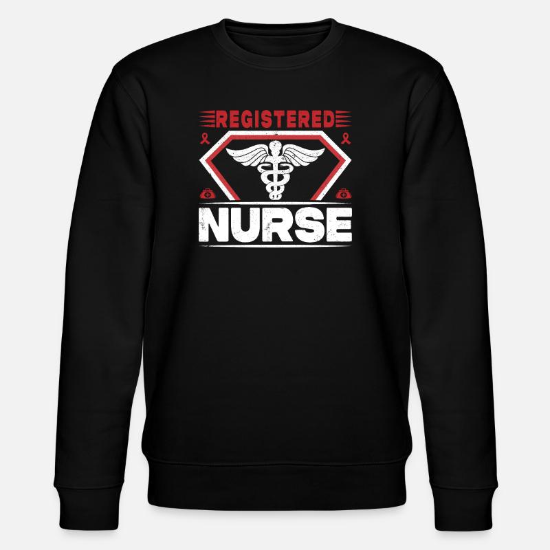 Drôle d’infirmière Cadeaux Tenues d’allaitement - Sweat bio CHANGER Stanley/Stella Unisexe - noir