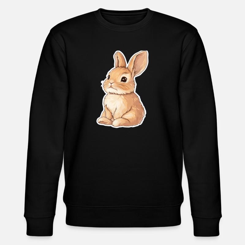 Hase - Stanley/Stella Unisex Bio-Sweatshirt CHANGER  - Schwarz