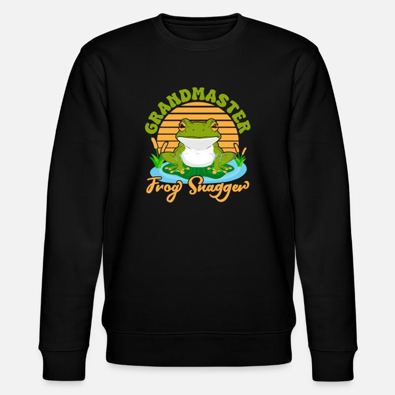 Frog Catcher Grandmaster Frog Snagger Frog - Stanley/Stella Unisex Bio-Sweatshirt CHANGER  - Schwarz