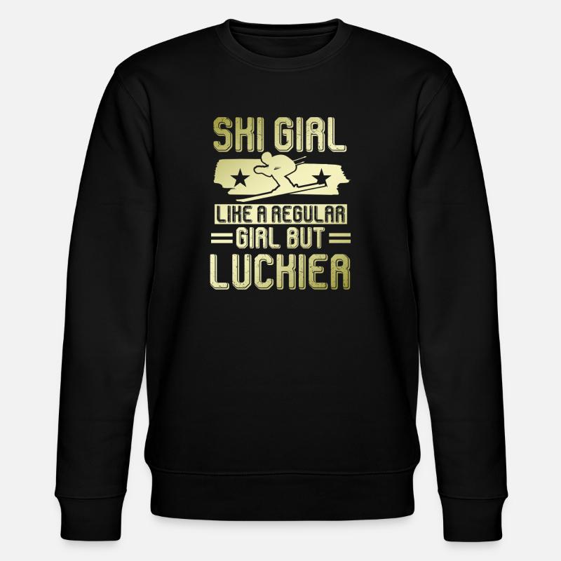 ski mädchen - Stanley/Stella Unisex Bio-Sweatshirt CHANGER  - Schwarz
