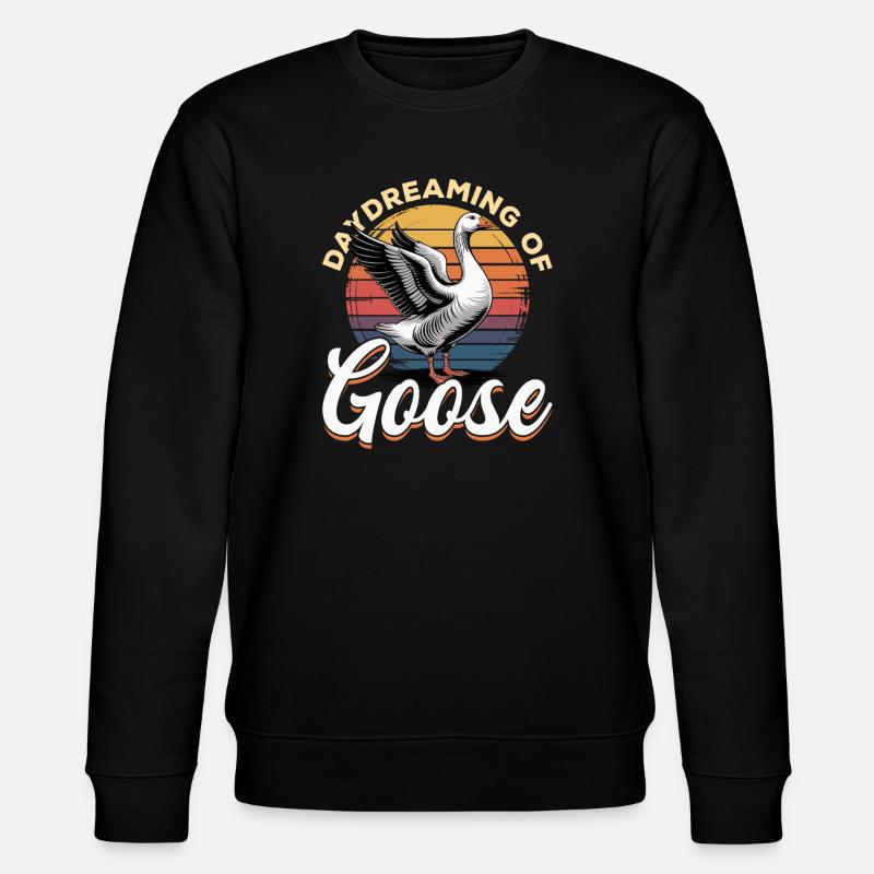 Drôle d’oiseau oie - Sweat bio CHANGER Stanley/Stella Unisexe - noir