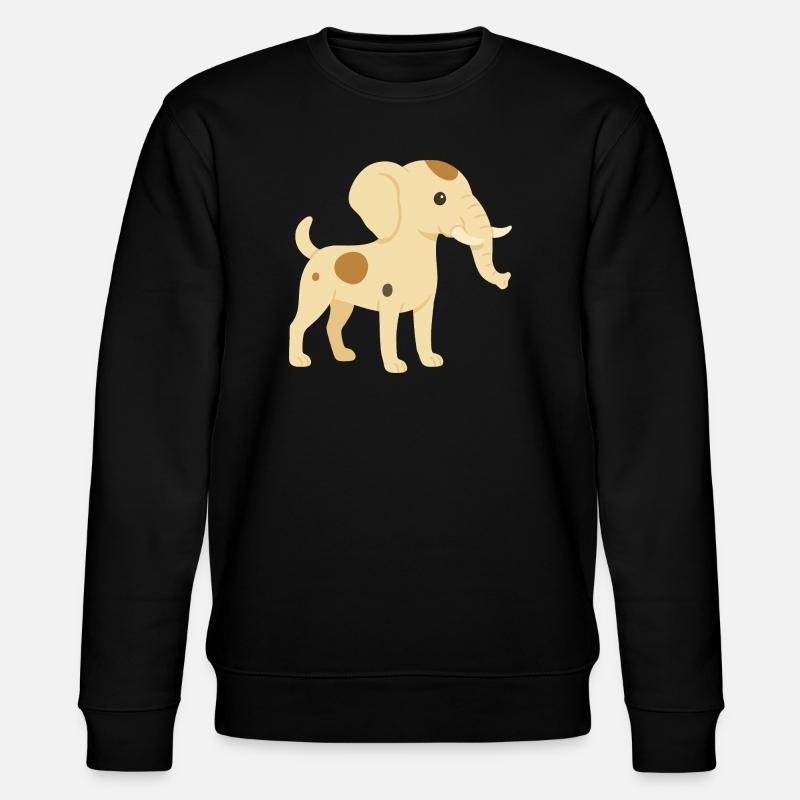 Eléphant chien jack russel - Sweat bio CHANGER Stanley/Stella Unisexe - noir