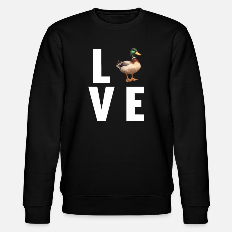 Ducks Duck - Stanley/Stella CHANGER Unisex Organic Sweatshirt - black
