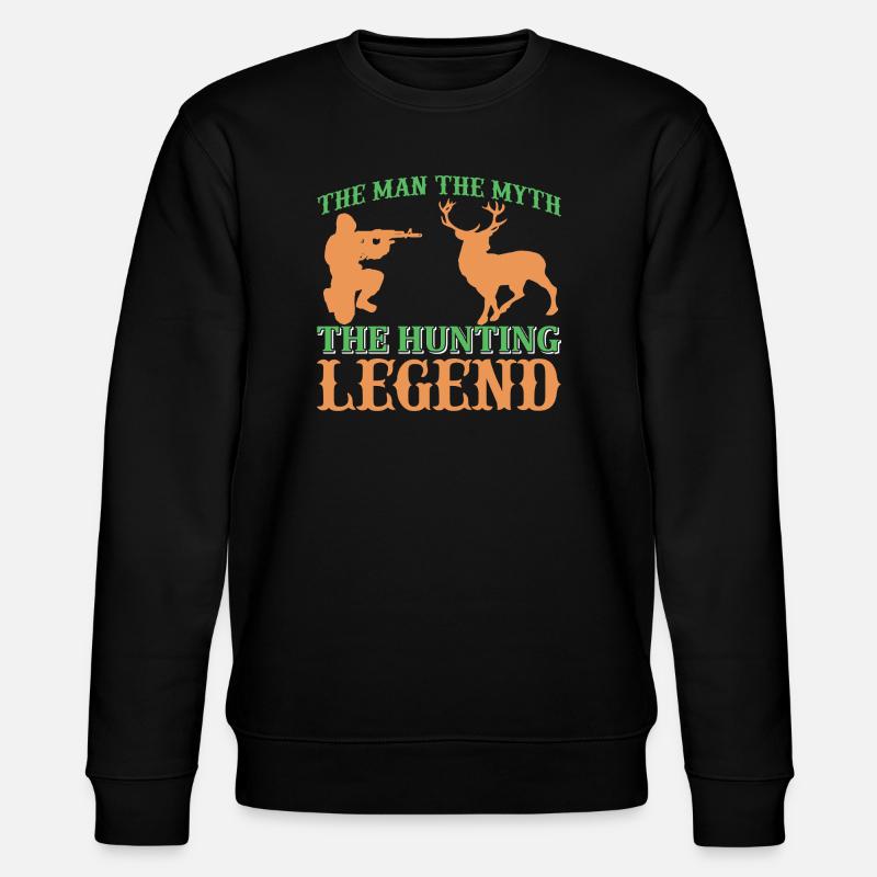 Jagd Legende - Stanley/Stella Unisex Bio-Sweatshirt CHANGER  - Schwarz