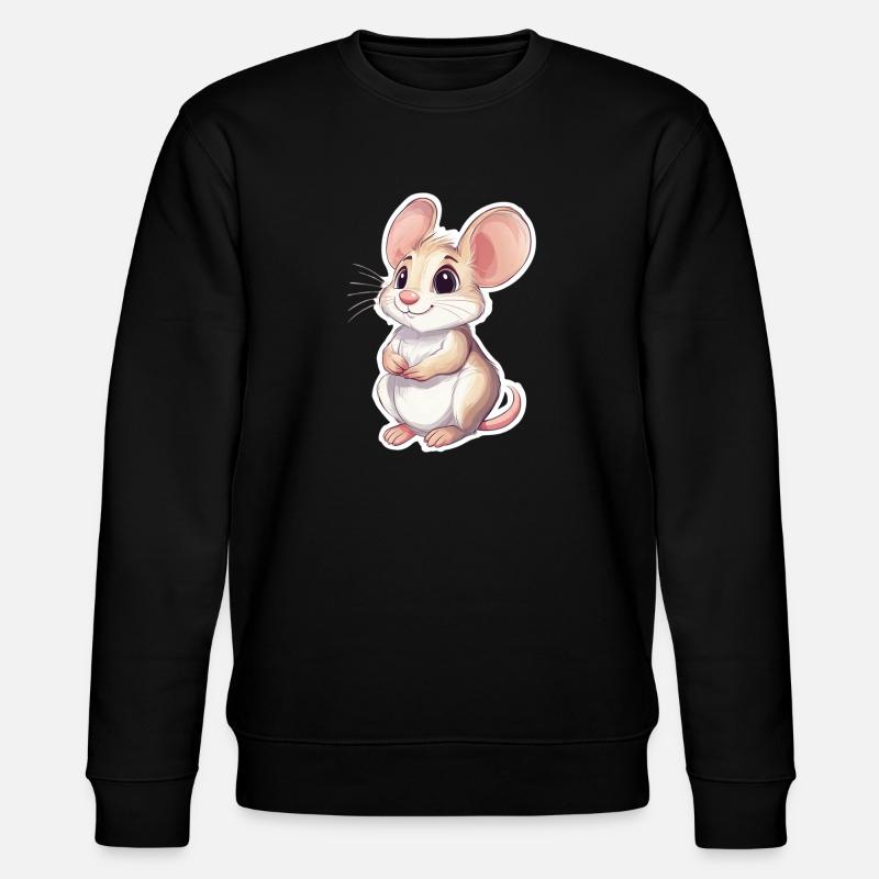 mouse - Stanley/Stella CHANGER Unisex Organic Sweatshirt - black