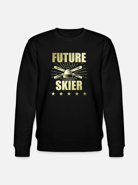 The future of skiing - Stanley/Stella CHANGER Unisex Organic Sweatshirt - black