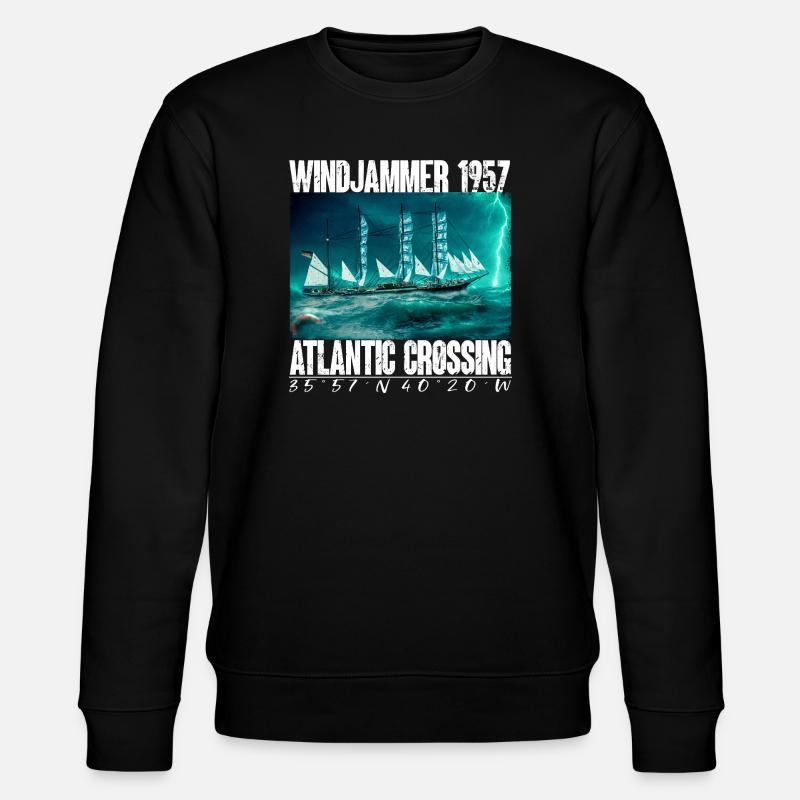 Windjammer 1957 - Traversée de l’Atlantique - Sweat bio CHANGER Stanley/Stella Unisexe - noir