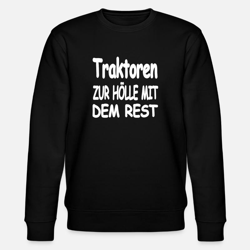 Traktor - Stanley/Stella Unisex Bio-Sweatshirt CHANGER  - Schwarz