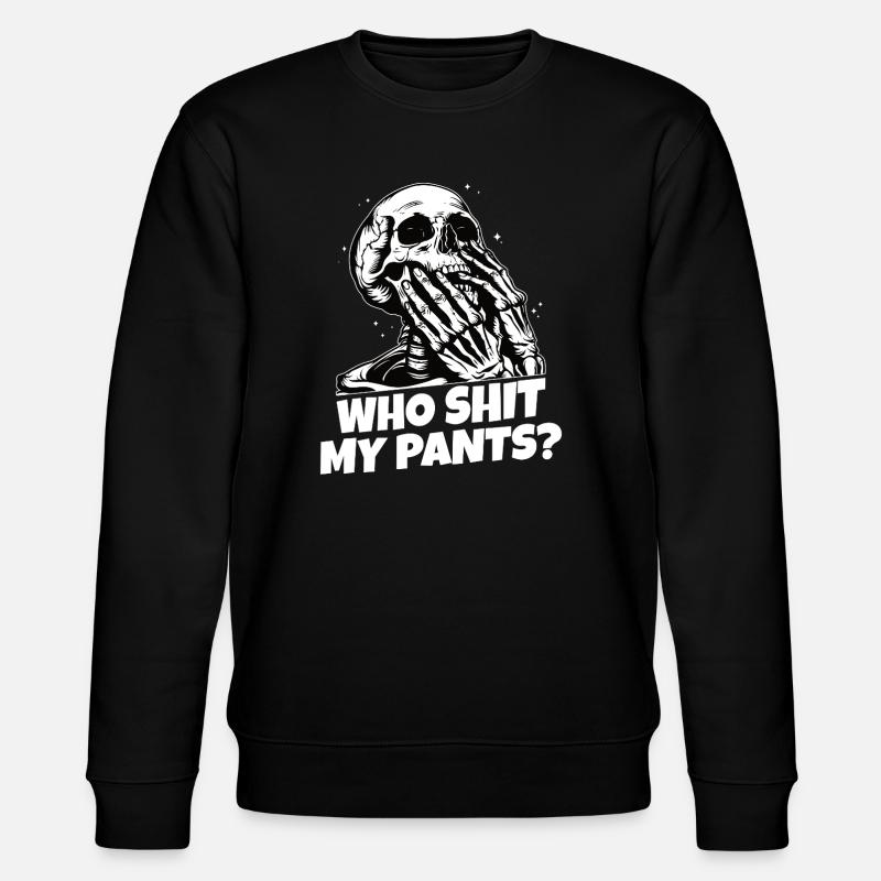 Who Shit My Pants? - Stanley/Stella Unisex Bio-Sweatshirt CHANGER - Schwarz