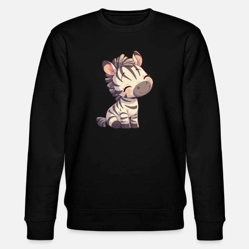 Zebras Zebra - Stanley/Stella Unisex Bio-Sweatshirt CHANGER - Schwarz