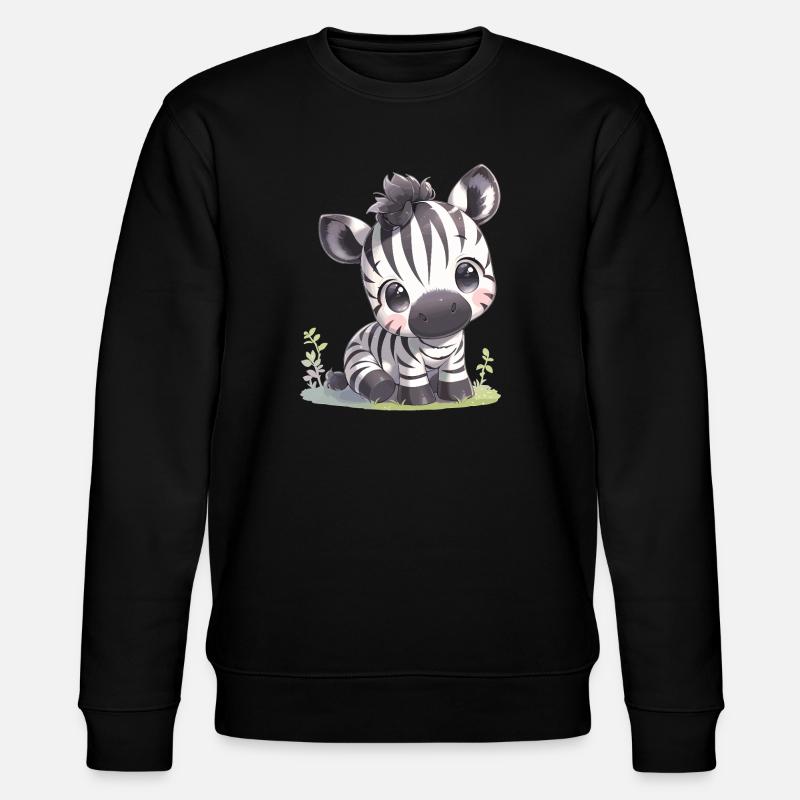Zebras Zebra - Stanley/Stella CHANGER Unisex Organic Sweatshirt - black