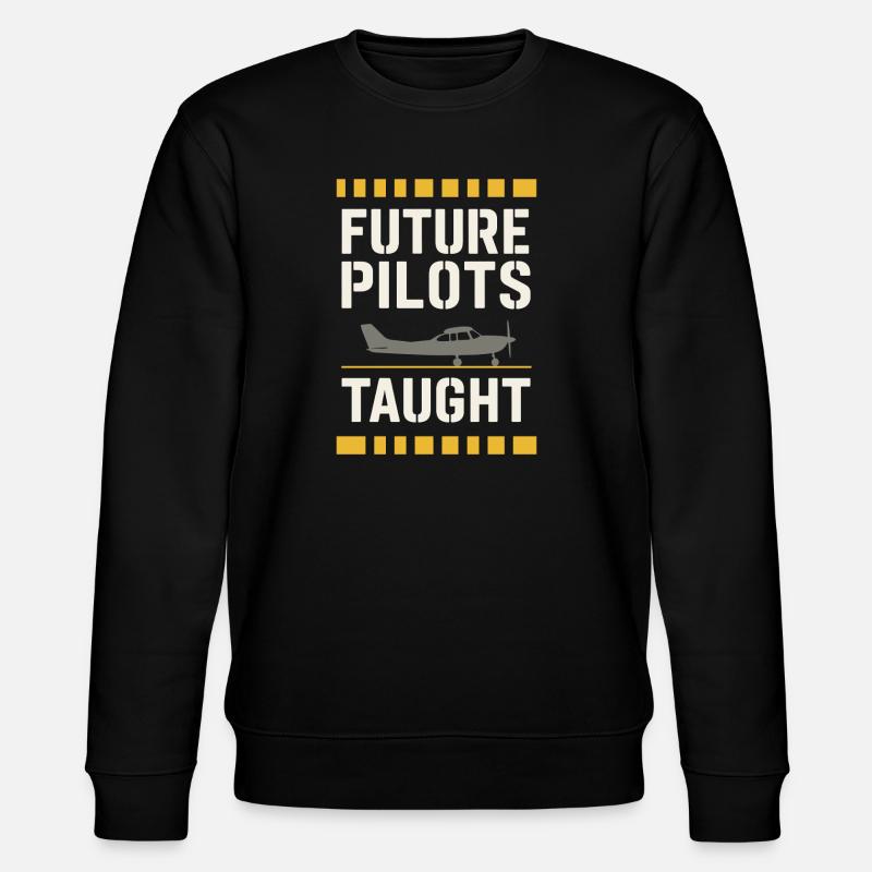 Fluglehrer Cfi Pilot Luftfahrtlehrer - Stanley/Stella Unisex Bio-Sweatshirt CHANGER  - Schwarz