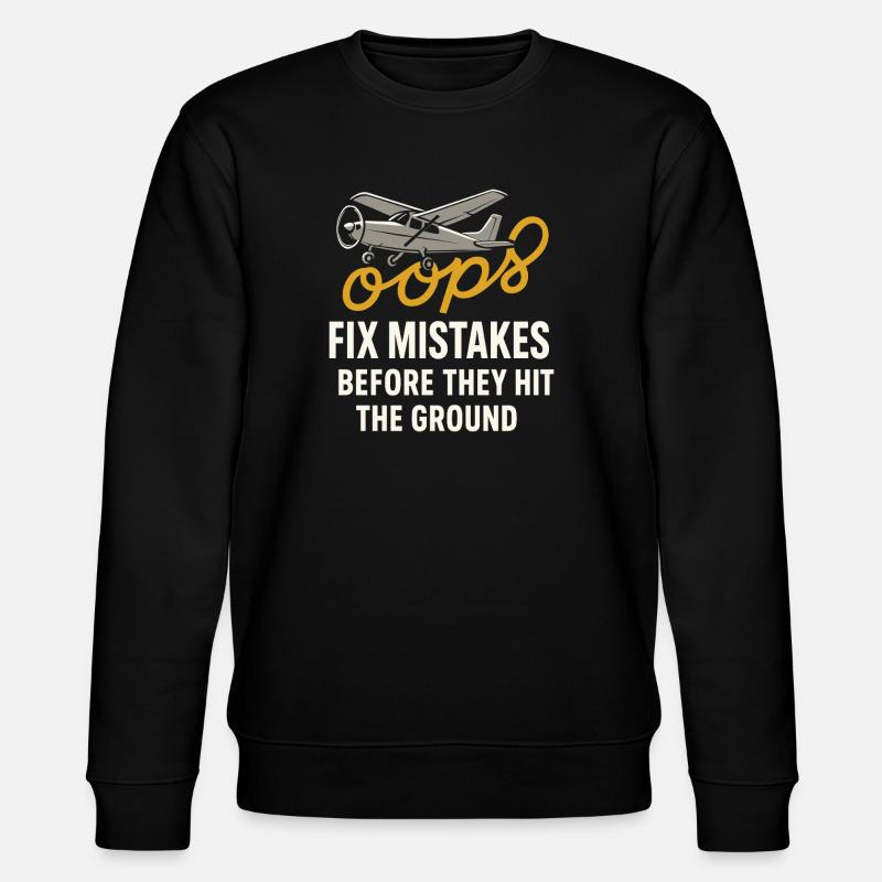 Fluglehrer Cfi Pilot Luftfahrtlehrer - Stanley/Stella Unisex Bio-Sweatshirt CHANGER  - Schwarz