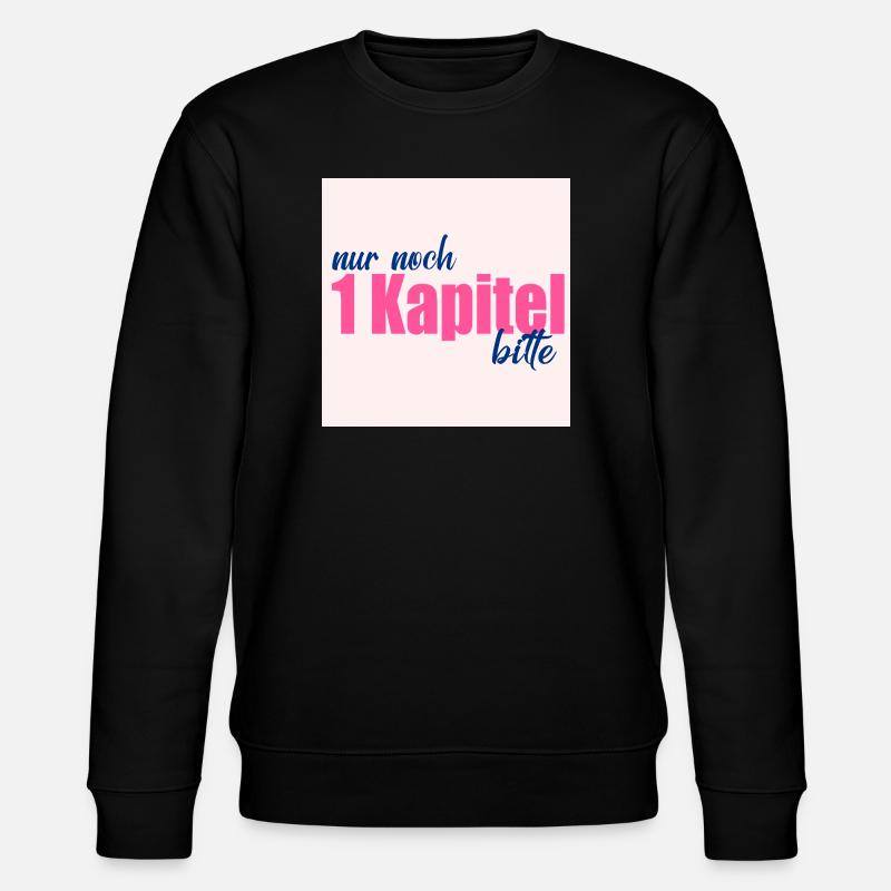 BÜCHER LIEBEN LESEN KAPITEL - Stanley/Stella Unisex Bio-Sweatshirt CHANGER  - Schwarz