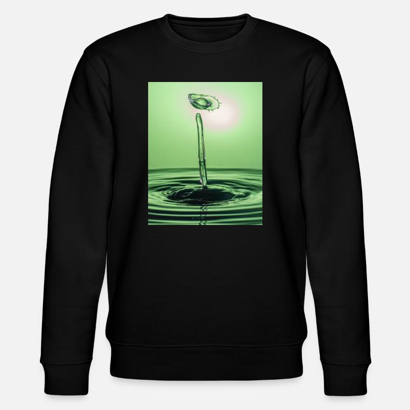 Abstrait liquide vert - Sweat bio CHANGER Stanley/Stella Unisexe - noir