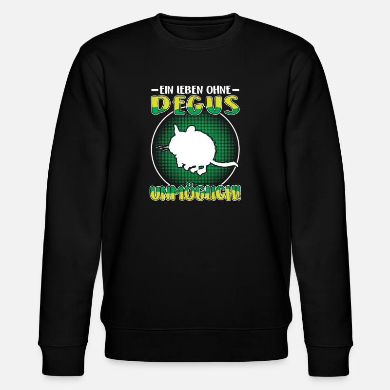 La vie sans octodon Octodonnon commun - Sweat bio CHANGER Stanley/Stella Unisexe - noir