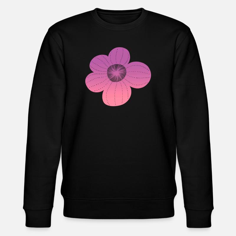 Boho flower - Stanley/Stella Unisex Bio-Sweatshirt CHANGER  - Schwarz