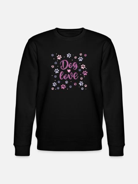 Pastellfarbene Hundeliebe - Stanley/Stella Unisex Bio-Sweatshirt CHANGER - Schwarz