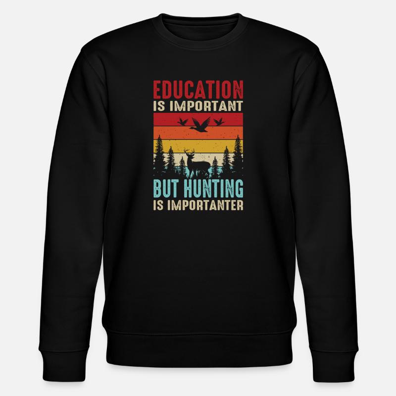 Hunter Gift Hunting Hunting Hunter Exam - Stanley/Stella CHANGER Unisex Organic Sweatshirt - black