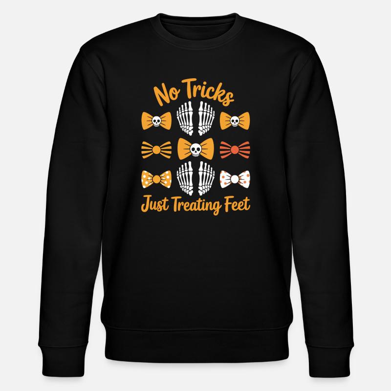 No Tricks Just Treating Feet - Stanley/Stella CHANGER Unisex Organic Sweatshirt - black
