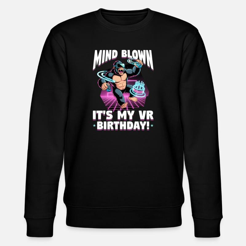 Birthday Gamer VR - Stanley/Stella Unisex Bio-Sweatshirt CHANGER  - Schwarz
