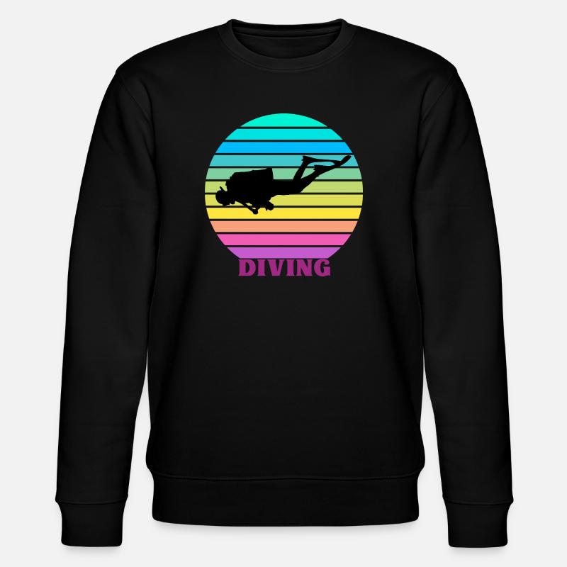 Plongée rétro - Sweat bio CHANGER Stanley/Stella Unisexe - noir