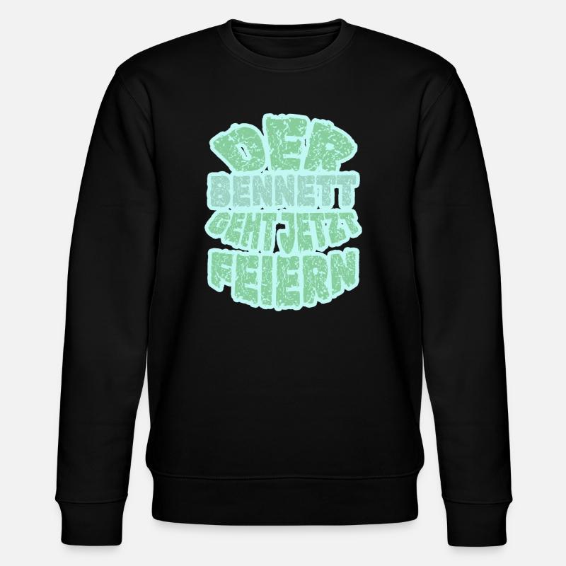 Gift for Bennett - Stanley/Stella CHANGER Unisex Organic Sweatshirt - black