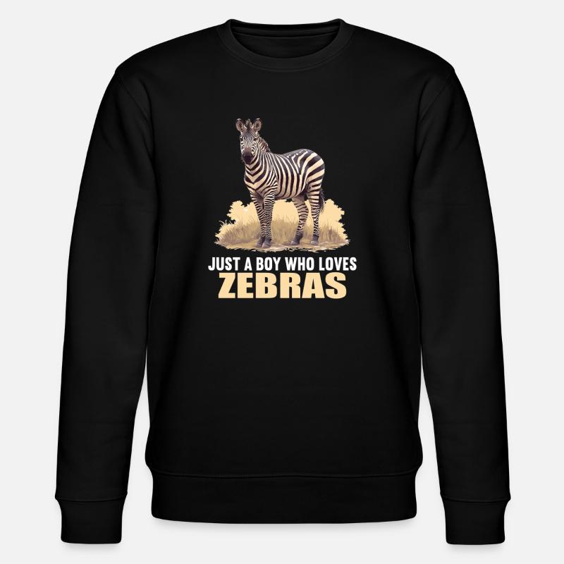 Zebras Zebra - Stanley/Stella CHANGER Unisex Organic Sweatshirt - black
