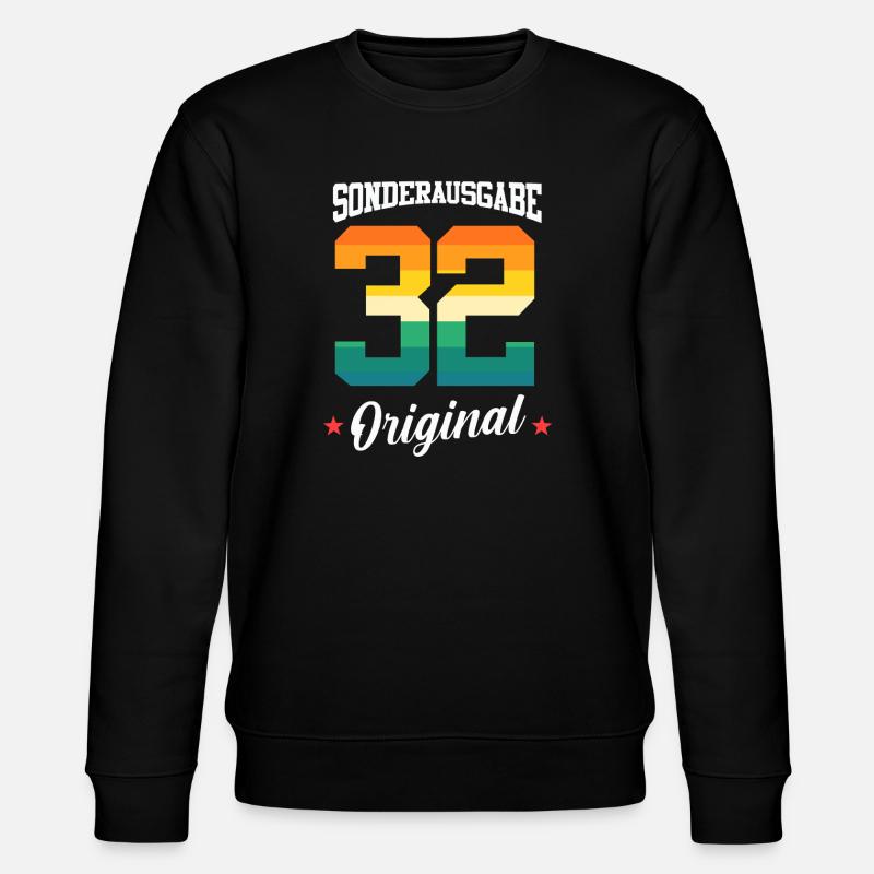 32 Anniversaire - Sweat bio CHANGER Stanley/Stella Unisexe - noir