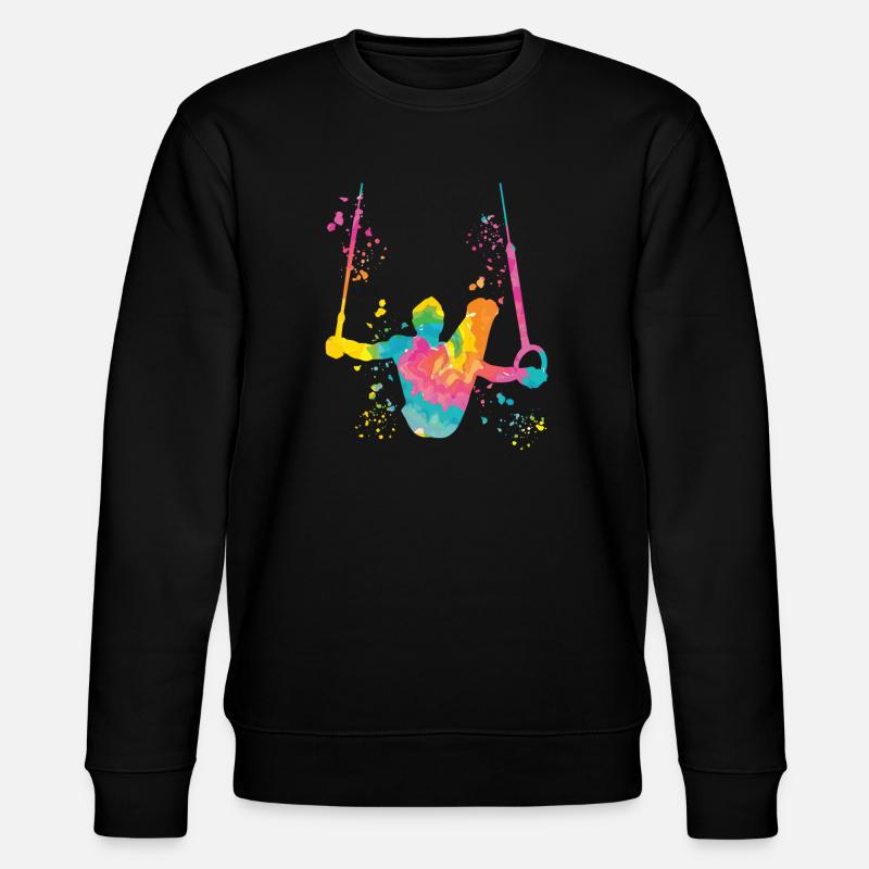 Kunstturner Ringe Kunstturnen - Stanley/Stella Unisex Bio-Sweatshirt CHANGER  - Schwarz