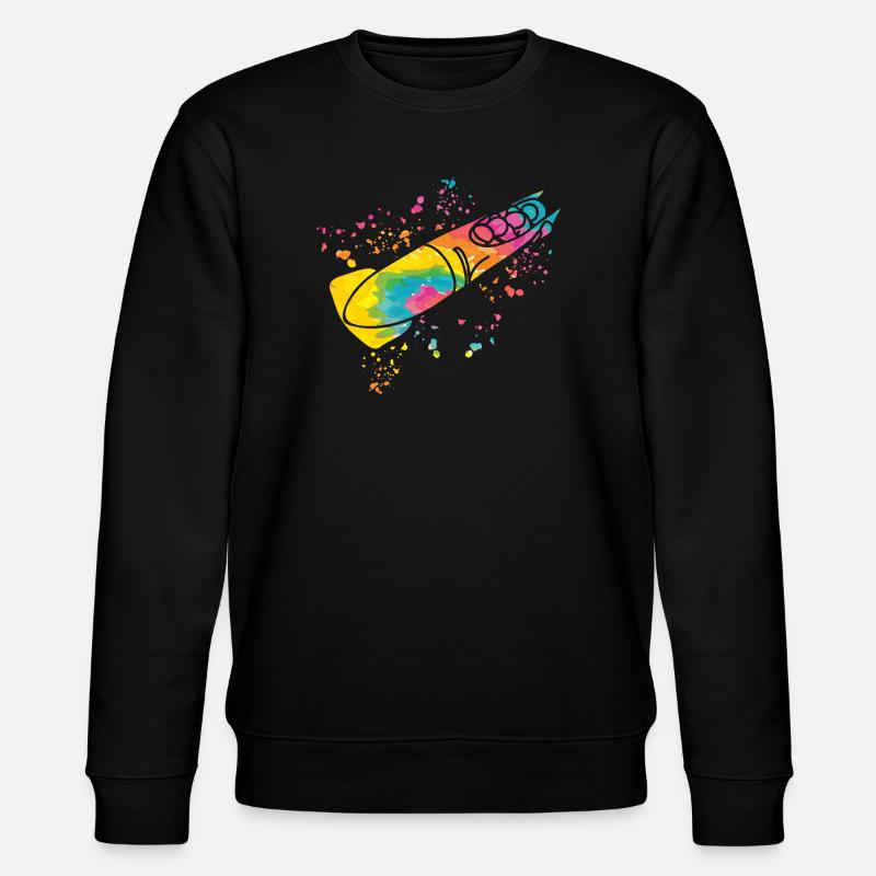 Bobsleigh Bobsleigh Bobsleigh à quatre - Sweat bio CHANGER Stanley/Stella Unisexe - noir