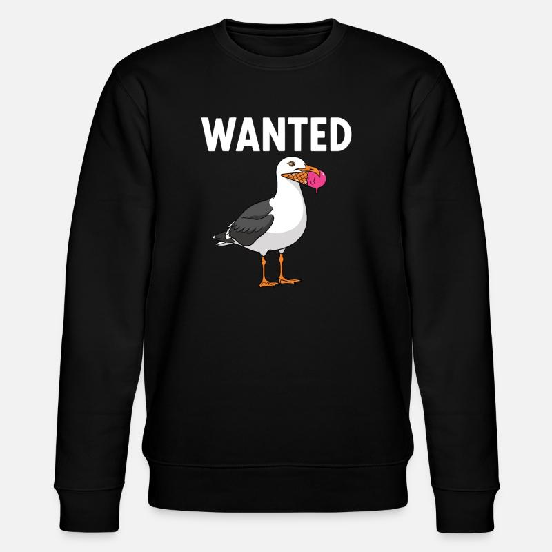 Gesucht Möwe Eiscreme Abenteuer - Sweat bio CHANGER Stanley/Stella Unisexe - noir