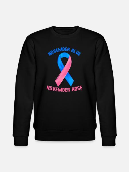 November Blue November Rose - Stanley/Stella CHANGER Unisex Organic Sweatshirt - black