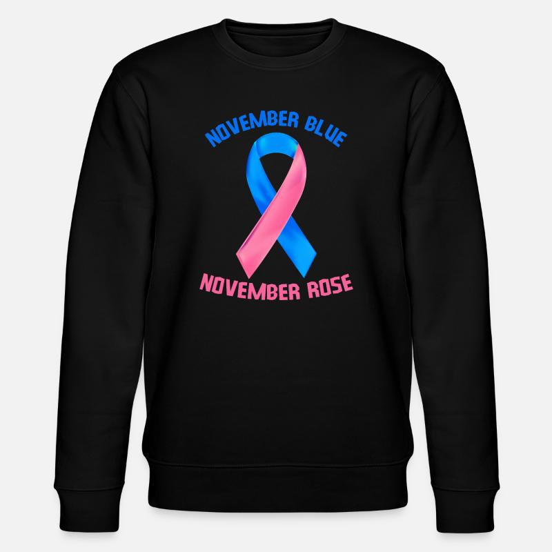 November Blau November Rose - Stanley/Stella Unisex Bio-Sweatshirt CHANGER  - Schwarz