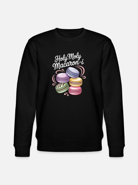 Macaron French Desserts - Stanley/Stella CHANGER Unisex Organic Sweatshirt - black