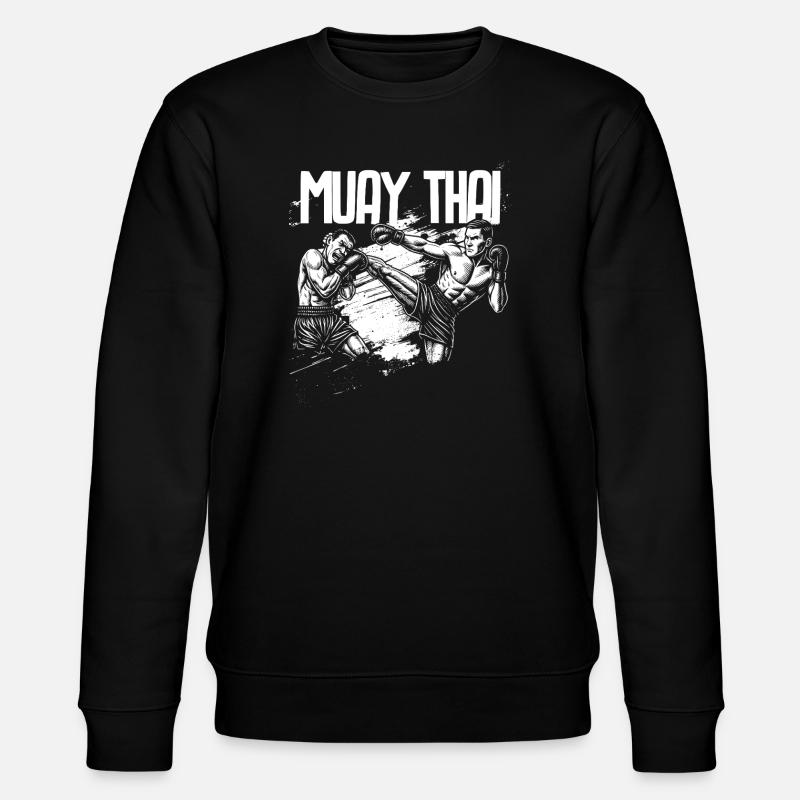 Muay Thai – High Kick - Stanley/Stella Unisex Bio-Sweatshirt CHANGER - Schwarz