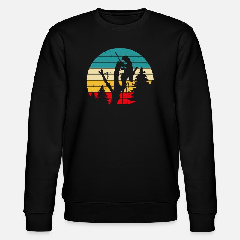 Lustiges Holzarbeiter Waldarbeiter Geschenk - Stanley/Stella Unisex Bio-Sweatshirt CHANGER  - Schwarz