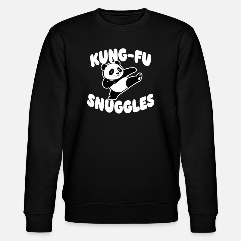 KungFu Panda Câlin - Sweat bio CHANGER Stanley/Stella Unisexe - noir