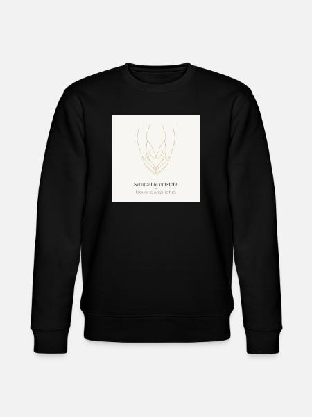 Sympathy arises – before you speak - Stanley/Stella CHANGER Unisex Organic Sweatshirt - black