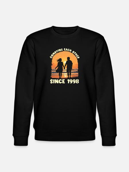 Anniversary of mutual harassment since 1998 - Stanley/Stella CHANGER Unisex Organic Sweatshirt - black