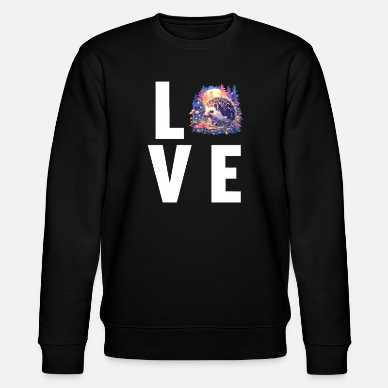 Igel - Stanley/Stella Unisex Bio-Sweatshirt CHANGER  - Schwarz