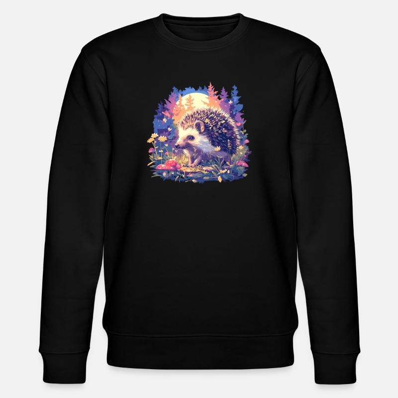 Igel - Stanley/Stella Unisex Bio-Sweatshirt CHANGER  - Schwarz