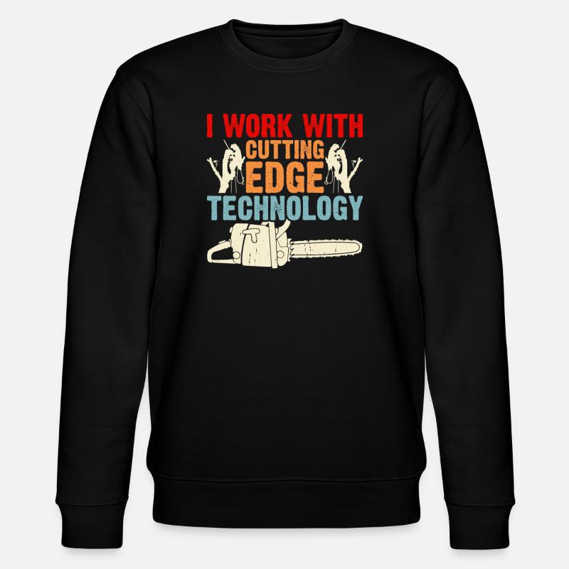 Baumpfleger Holzarbeiter Waldarbeiter Geschenk - Stanley/Stella Unisex Bio-Sweatshirt CHANGER  - Schwarz
