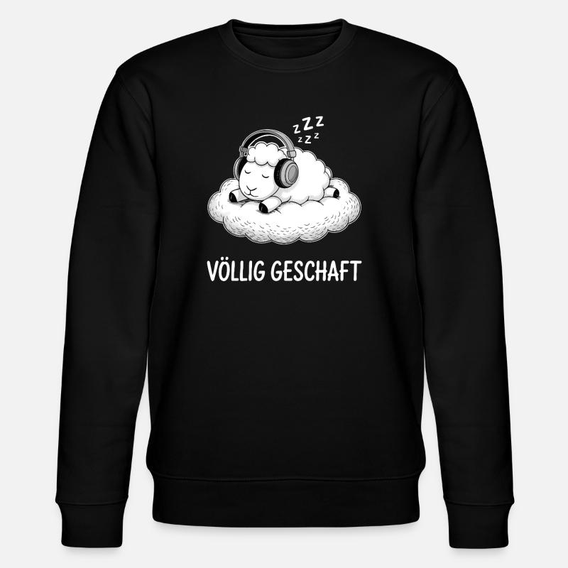 Completely done sheep design - Stanley/Stella CHANGER Unisex Organic Sweatshirt - black